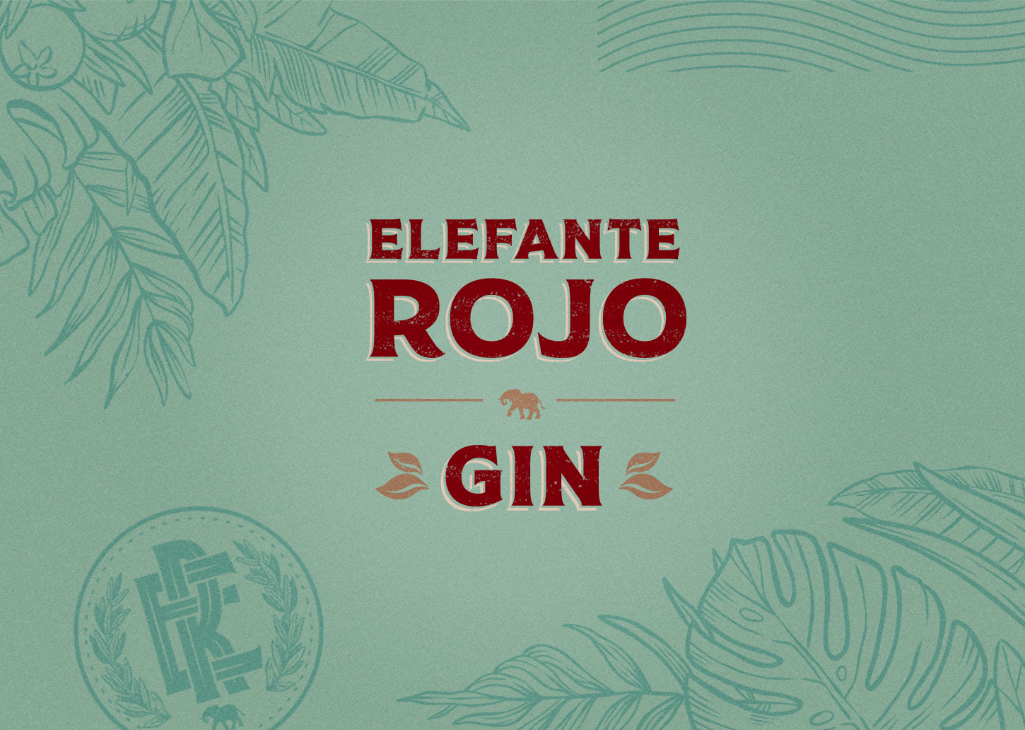 Gin Elefante Rojo杜松子酒包裝設(shè)計(jì)(圖3)