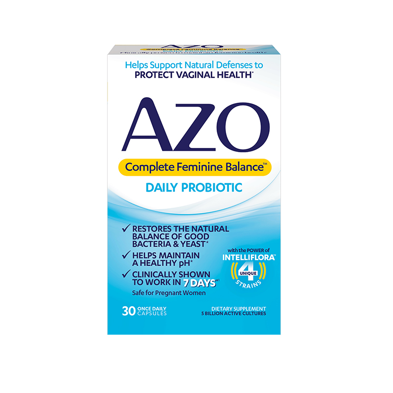 AZO 女性平衡益生菌 30粒保健產品包裝創(chuàng)意設計欣賞(圖1)