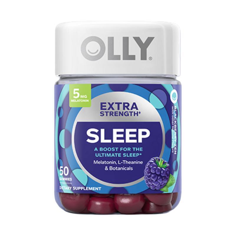 OLLY 好睡糖加強版 黑莓薄荷味 50粒保健產品包裝創(chuàng)意設計欣賞(圖2)
