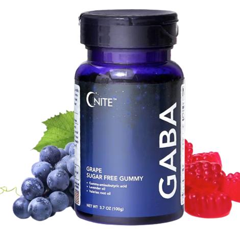 GNITE GABA 褪黑素軟糖 葡萄味 100g保健產品包裝創(chuàng)意設計欣賞(圖2)