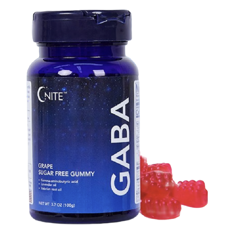 GNITE GABA 褪黑素軟糖 葡萄味 100g保健產品包裝創(chuàng)意設計欣賞(圖3)
