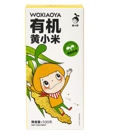 兒童有機黃小米包裝設(shè)計作品欣賞(圖1)