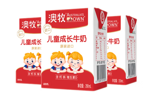 兒童成長(zhǎng)牛奶包裝設(shè)計(jì)欣賞(圖1)