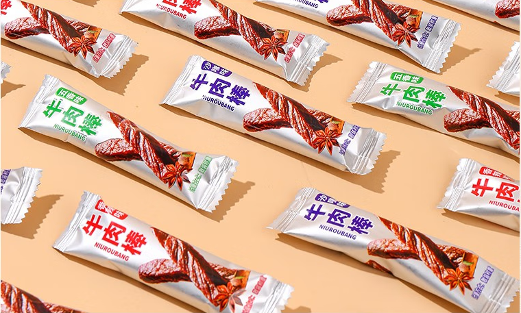 多口味牛肉零食外包裝設(shè)計欣賞(圖1)