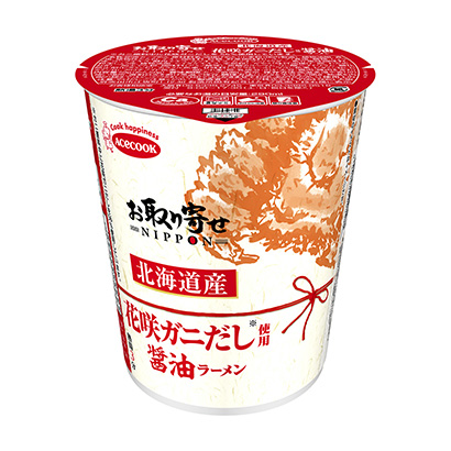 北海道花崎蟹高湯的醬油拉面(圖1) 北海道花崎蟹高湯的醬油拉面(圖1)