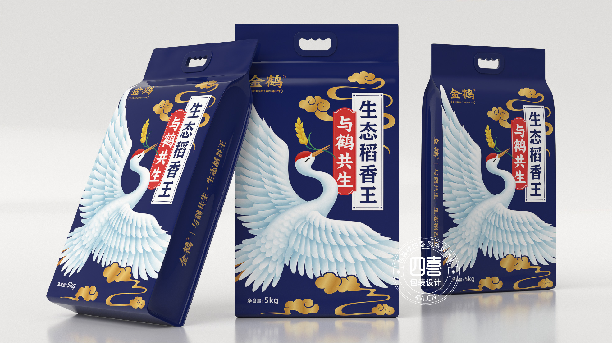 東北金鶴大米電商款包裝設(shè)計(圖7)