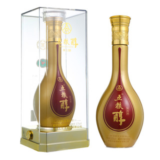 創(chuàng)意酒包裝設計五糧液五糧醇臻選濃香型白酒單瓶裝產(chǎn)品包裝設計欣賞(圖2)