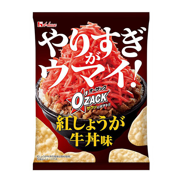 歐扎克紅姜牛肉蓋飯味大棚點(diǎn)心包裝設(shè)計(jì)(圖1)