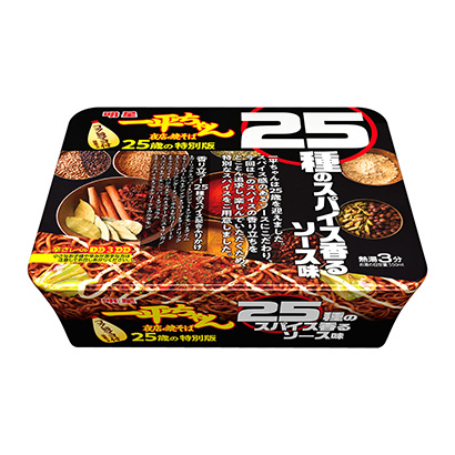 明星一平夜店種炒面的香料香味醬汁味明星面類包裝設計(圖1)