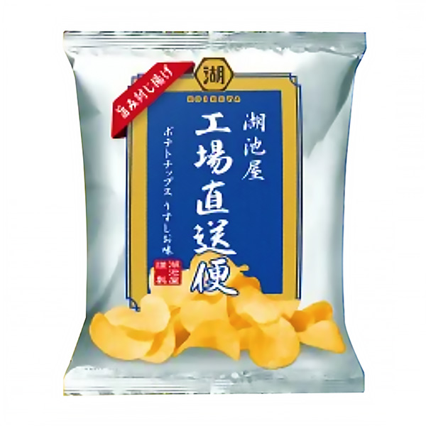 湖池屋工廠直送航班美味封口包裝設計欣賞(圖1)