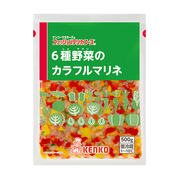 包裝設(shè)計欣賞6種蔬菜的彩色腌制(肯科蛋黃醬) (圖1)
