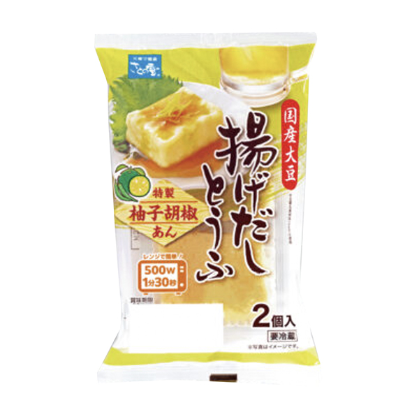包裝設(shè)計(jì)欣賞國(guó)產(chǎn)大豆油炸豆腐特制柚子胡椒餡(故鄉(xiāng)的雪食品) (圖1)