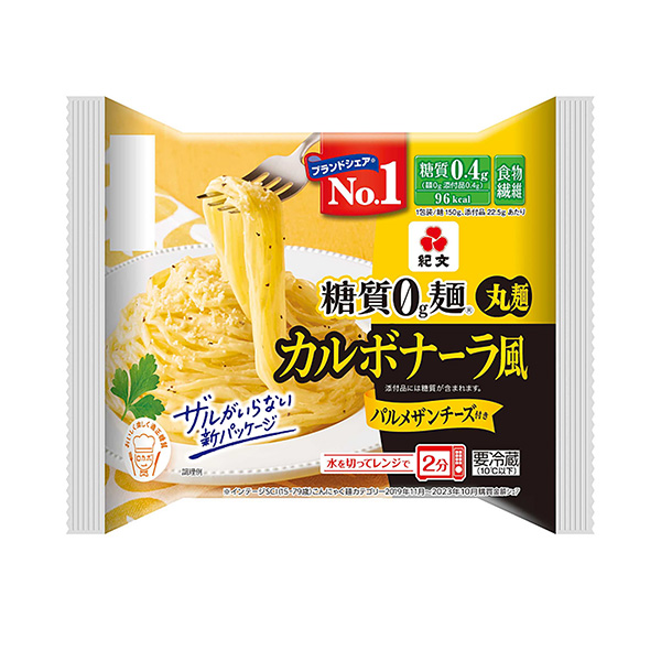 包裝設(shè)計(jì)欣賞糖質(zhì)0g面＜培根蛋面風(fēng)＞ (紀(jì)文食品) (圖1)