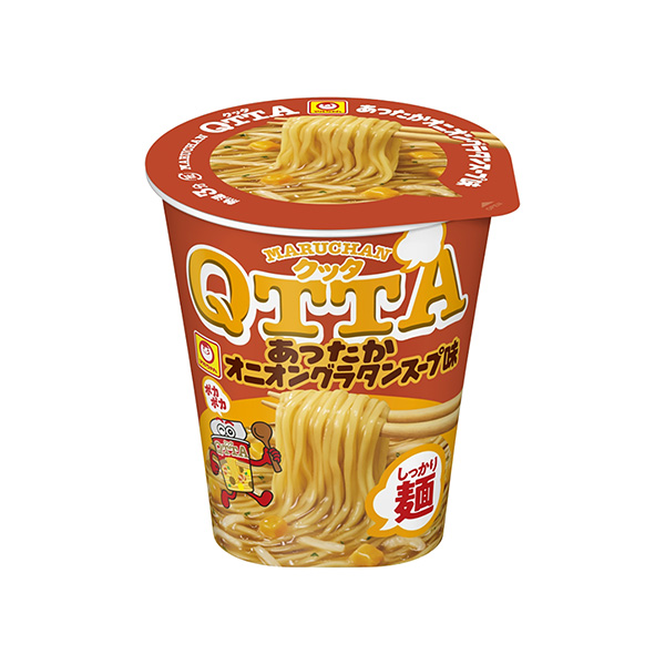 包裝設(shè)計欣賞MARUCHAN QTTA ＜有沒有洋蔥奶汁烤菜湯味＞ (東洋水產(chǎn)) (圖1)